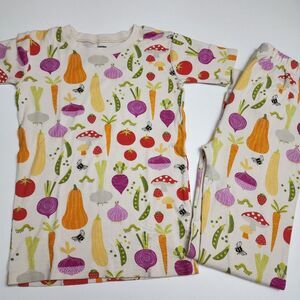 Gymboree Girls Unisex Kids Veggies Snug Fit Cotton Pajamas Size 10 Gymmies